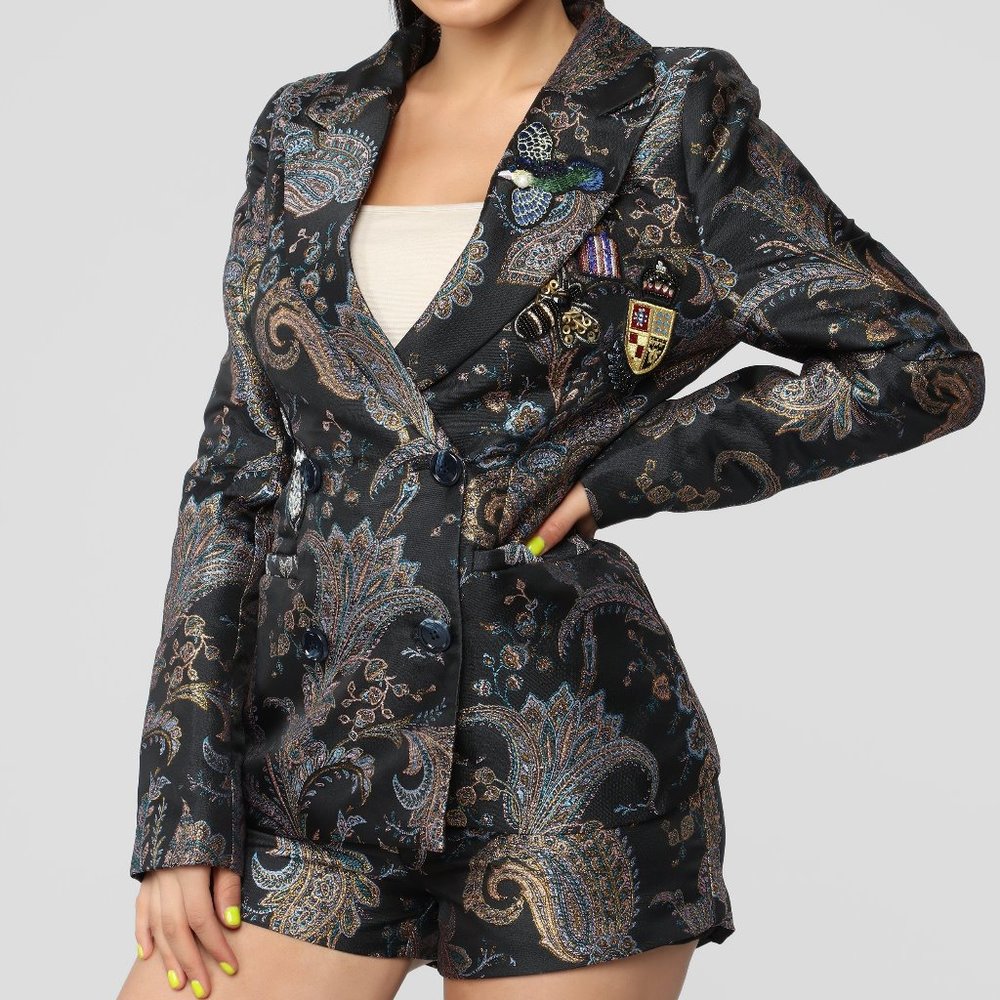 Preppy High End Blazer & Short Set